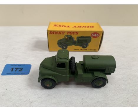 Dinky Toys. An army water tanker. No. 643