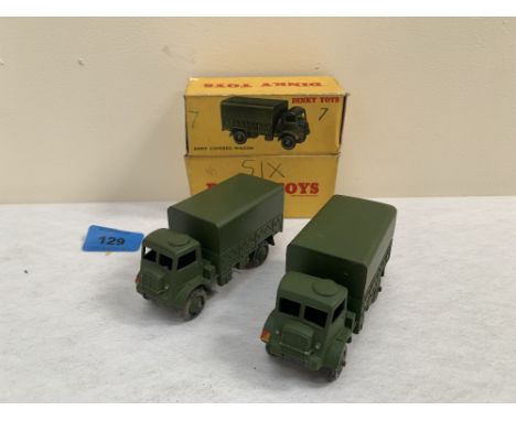 Dinky Toys. Two Army covered wagons No. 623