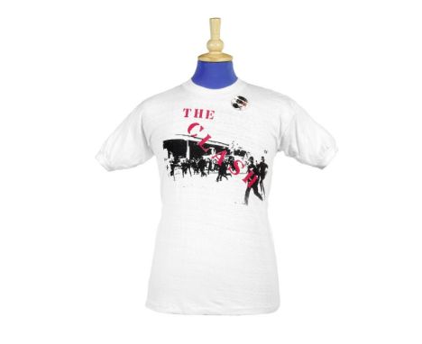 The Clash: Two Official Promotional T-Shirts,Late 1970s/Early 1980sincluding; a white cotton T-shirt printed in red 'The Clas