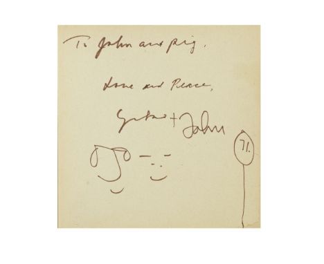 John Lennon/Yoko Ono: A Signed Copy Of Yoko Ono's 'Grapefruit',First Sphere Books Edition, 1971,paperback, the front flyleaf 