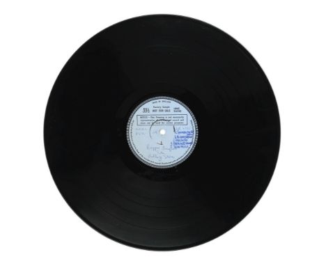 The Rolling Stones: A Factory Sample Pressing Of The Album Beggars Banquet,1968,Decca LK 4955, double-sided 12inch disc, with