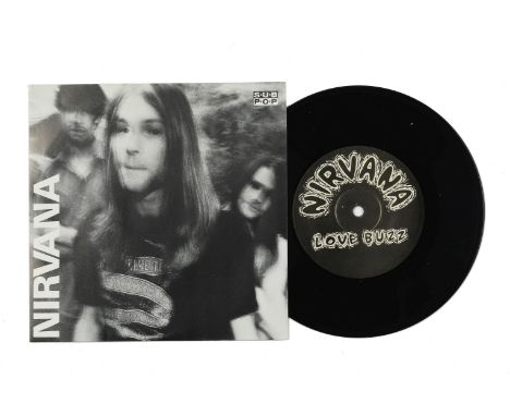 Nirvana: A Limited Edition U.S. Pressing Of The Single, Love Buzz/Big Cheese,1988,Sub Pop SP 23, 7inch, picture sleeve, 1200 