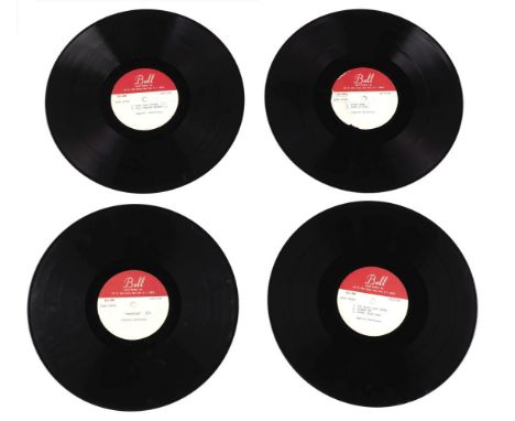 Captain Beefheart: Four Acetate Recordings,1968,four 12inch discs, three double-sided, one single-sided, each dated 10/17/68 