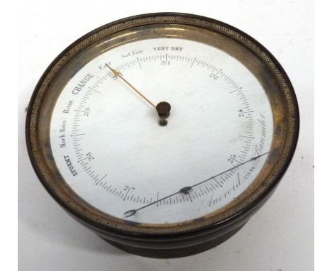 Barometer in brass case