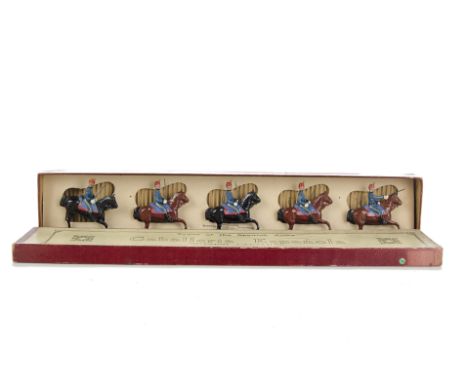 Britains set 218 Spanish Cavalry in Types of the Spanish Army box,  VG in G box box slightly dirty, a little worn on label en