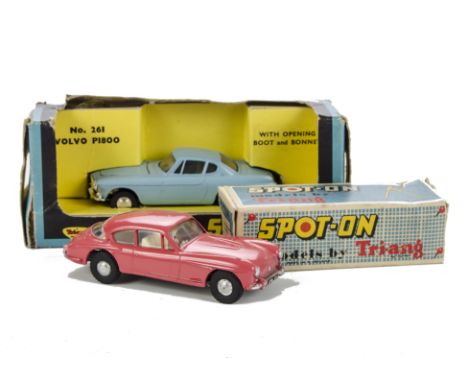 Tri-ang Spot-On Volvo and Jensen: 261 Volvo P1800 in light blue, in original window box, VG-E, box F, lacks cellophan2, 112 J