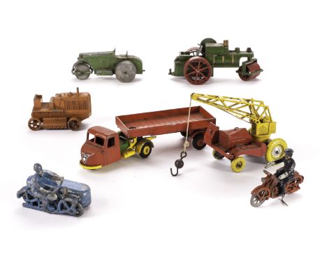 Early British Diecast Manufacturers, including Crescent No.1272 Scammell Scarab Open Truck, in original box, loose Condon Sit