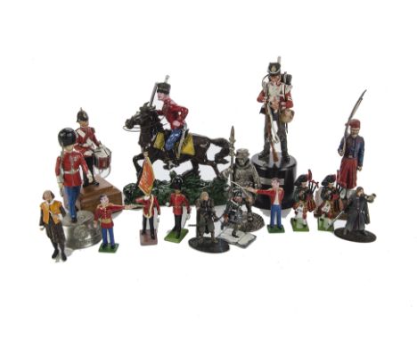 Lot of modern metal military figures, Del Prado (11), Lord of the Rings (4), Stadden (2), Britains sets 157 Band of the Lifeg