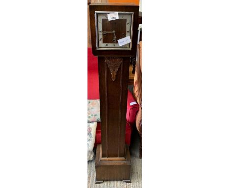Oak cased art deco granddaughter clock 