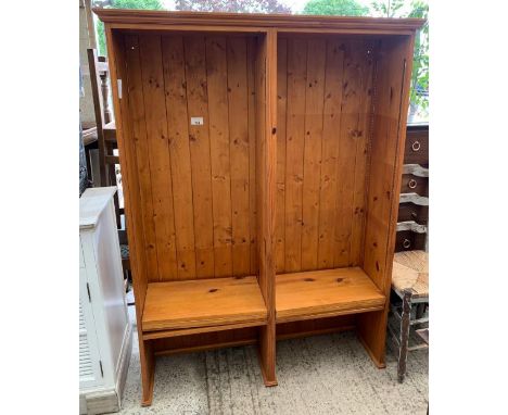 A modern pine wall shelf/dresser top