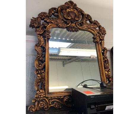 Decorative gilt frame wall mirror