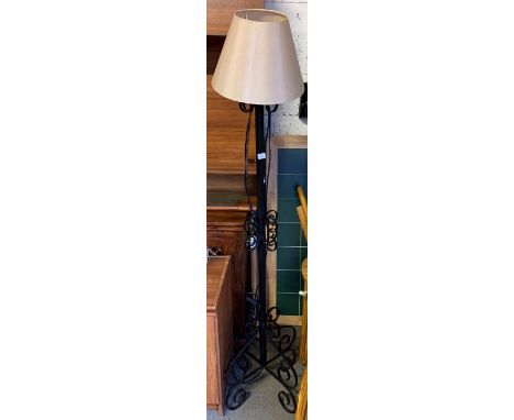Metal standard lamp