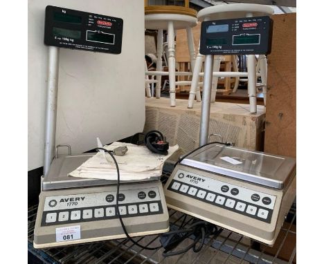 2 sets of Avery 1770 shop scales