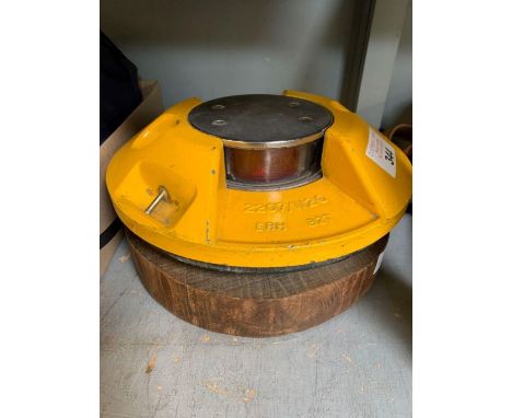 Runway light from Filton airfield converted to a domestic lamp