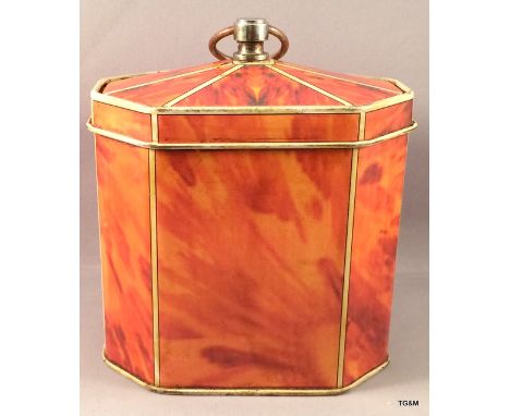 A Georgian style Toleware Tea caddy