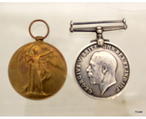 A WW1 medal pair named to 3-8081 Acting Corporal R Russell of the Northumberland Fusiliers who died on the 17th December 1916