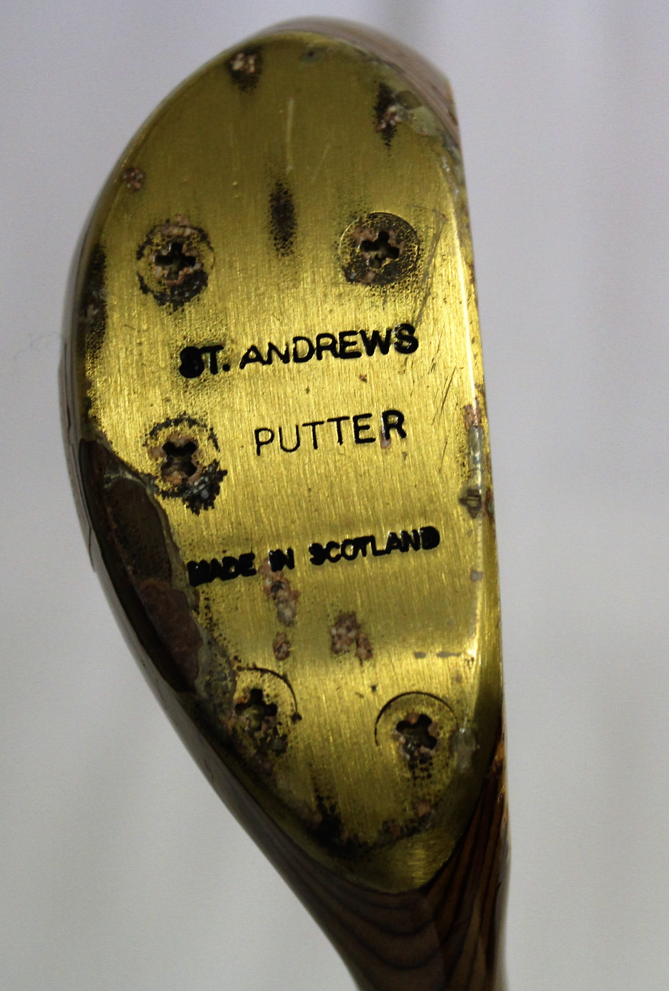 A Vintage Halley Of St Andrews Hickory Shaft Golf Putter