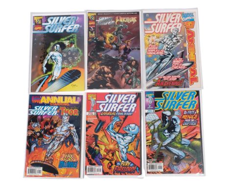 10 Marvel Comics (1996-98), The Silver Surfer Vol 3 #142-146 (2 x #146), Annuals 1997 &amp; 98, 2x Silver Surfer Wizzard 1/2 