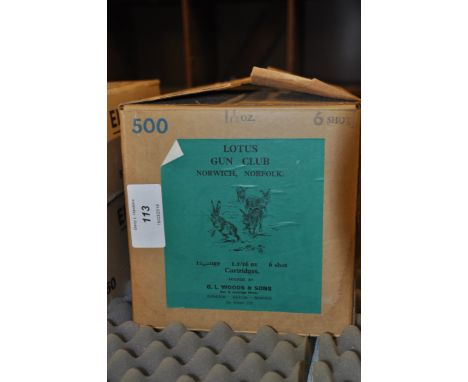 425 12 BORE CARTRIDGES FOR LOTUS GUNS CLUB LOADERS BY G.L. WOOD & SONS OVINGTON.   THIS ITEM CAN ONLY BE PURCHASED BY SOMEONE
