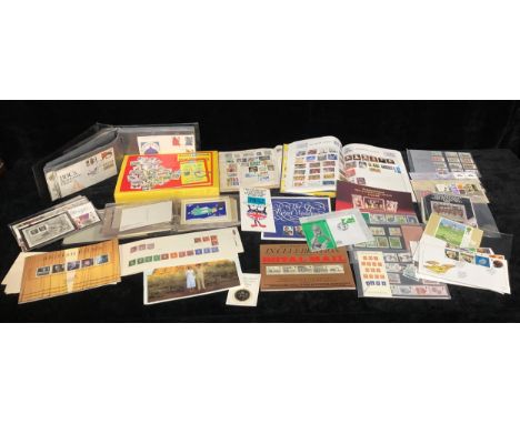 Stamps - a box of eclectic material, FDC, coin covers, p/packs, etc, some nice items spotted 