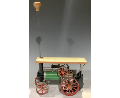 A Mamod live steam traction engine 