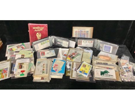 Stamps - a large quantity of mint stamps, including 1986 World Cup, country special sets and GB p/pks and FDC, f/v £160+ 