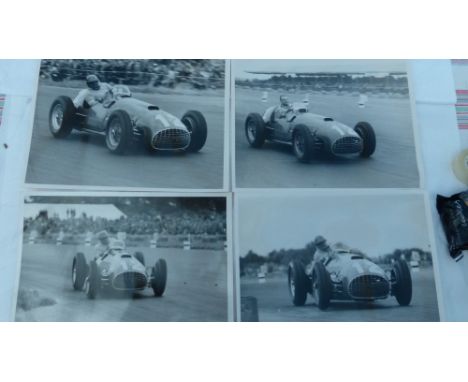 Four original Black and White photographic prints, in large size of Froilan Gonzales - The Pampas Bull - on his way to and wi