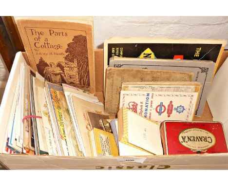 Assorted greetings cards, maps, Rudge Cycling Manual, etc. and inc. three Tippenny-Tup-Penny books