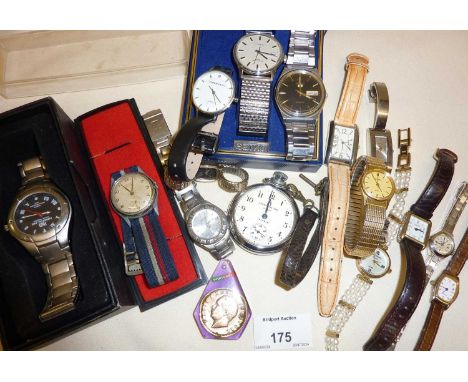 Vintage and modern wrist watches, makes inc. Timex, Seiko, Ardan, HMO solar powered, Excalibur, Sekonda, etc.