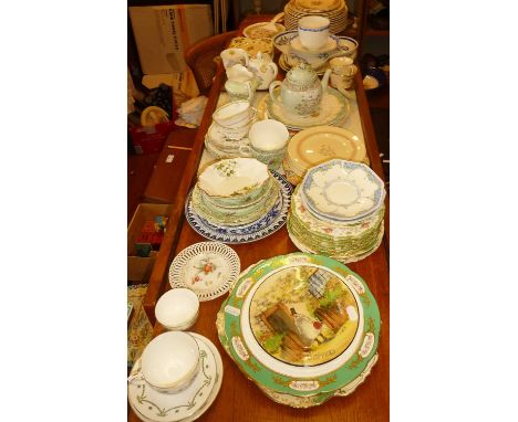 Large quantity of china plates etc., inc. Meakin, Adams, Grays "Sunbuff", Royal Doulton and Royal Worcester, etc.