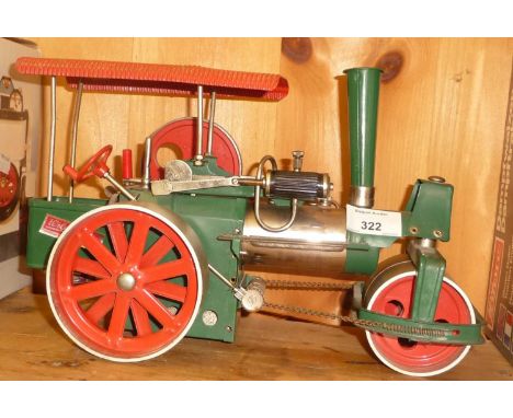 A Wilesco steam roller