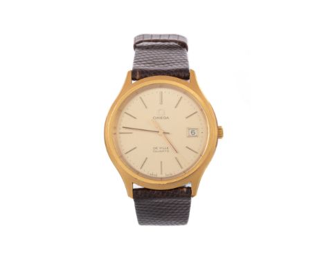 the round dial with baton hour markers, 35mm case, on a snakeskin strap, lacking box and papers   MOVEMENT: Not ticking at pr