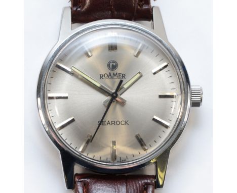 Roamer, Searock, a stainless steel manual wind gentleman's wristwatch, 35mm.Working when catalogued