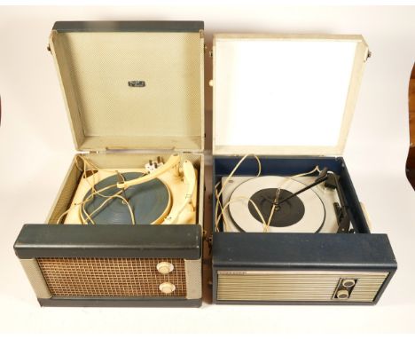 A Pilot Encore portable record player, together with a Fidelity No52 portable record player, circa mid 20th century. (2) Work