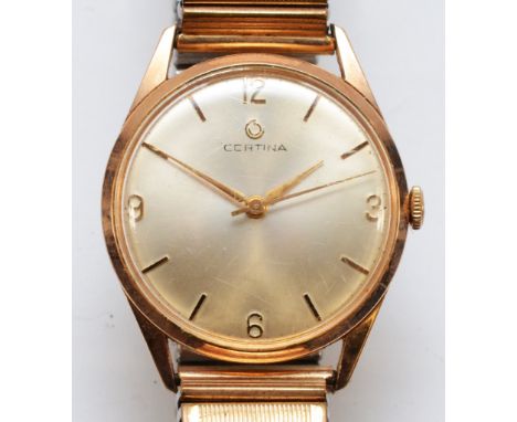 Certina, a gold plated manual wind gentleman's wristwatch, 30mm