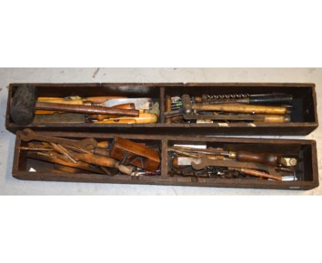 A small quantity of tools to include woodworking examples.