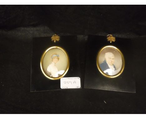 19TH CENTURY ENGLISH SCHOOL "Jane Fox", a miniture portrait study, watercolour, unsigned, inscribed verso "Jane Fox, the gift