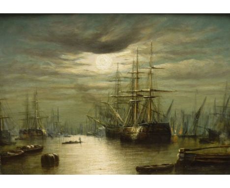19th CENTURY DUTCH SCHOOL "Tall Ships in Harbour", oil on panel, a pair, unsigned CONDITION REPORTS Each picture approx 24 x 