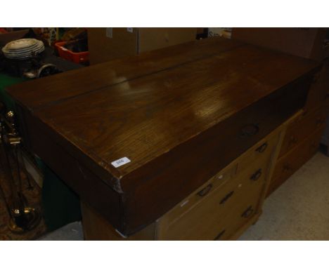 An oak "drawer/trunk"