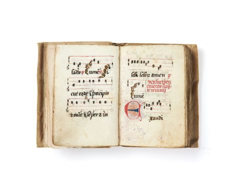 Ɵ  Pocket monastic choirbook, in Latin, decorated manuscript on parchment [France, fifteenth century (perhaps early in that c