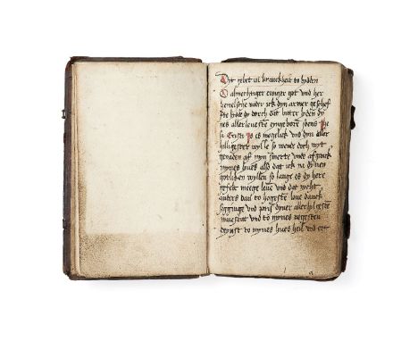 Ɵ Prayerbook, in Middle Low German, probably made for female monastic use, manuscript on paper [Germany (most probably north,