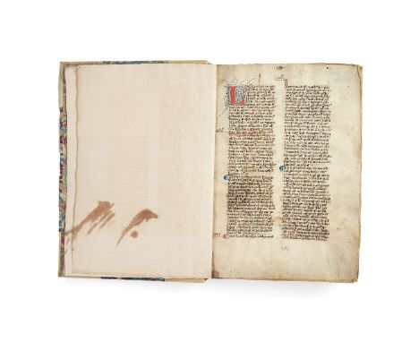 ƟCommentary on the New Testament (perhaps by a Ludolphus, evidently unrecorded), in Latin, decorated manuscript on parchment 