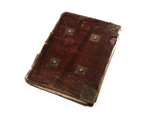 Ɵ Gargantuan Antiphoner, in Latin, decorated manuscript on parchment in its contemporary binding [Spain, c. 1500] 44 leaves (