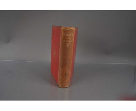 First Edition book of "Sylvie & Bruno" by Lewis Carroll (Charles Lutwidge Dodgson), MacMillan & Co, London 1889. 8vo Red buck