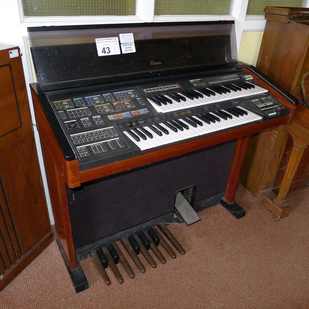 1 YAMAHA Electone MC-600 double keyboard electric organ (located in ...