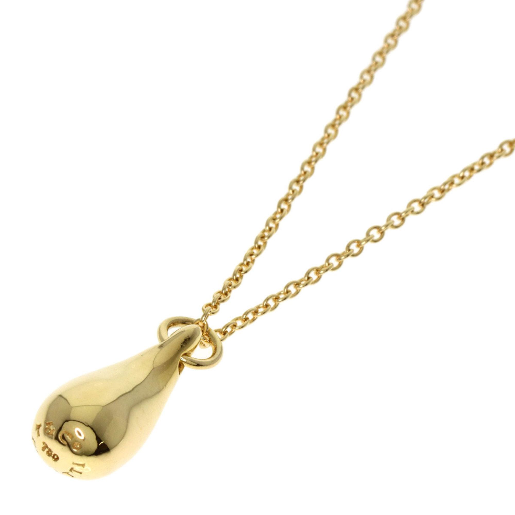 Tiffany teardrop necklace, 18k yellow gold, for women