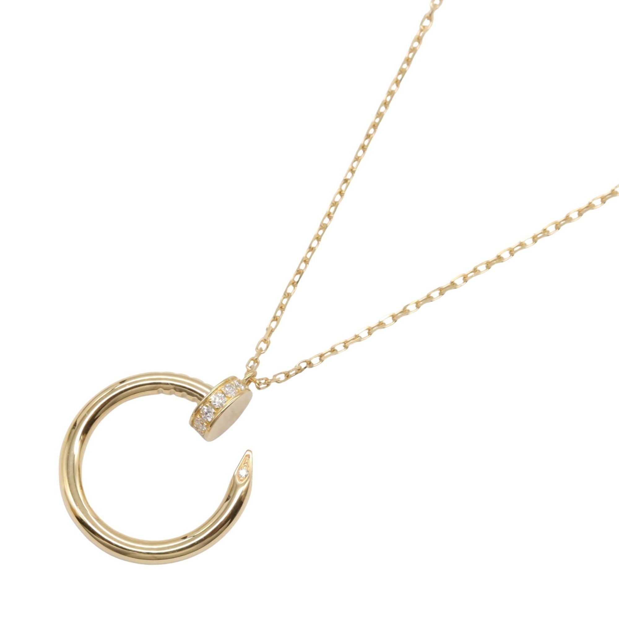 Cartier Juste un Clou Diamond Necklace, 18K Yellow Gold, Clear Diamond, Women's
