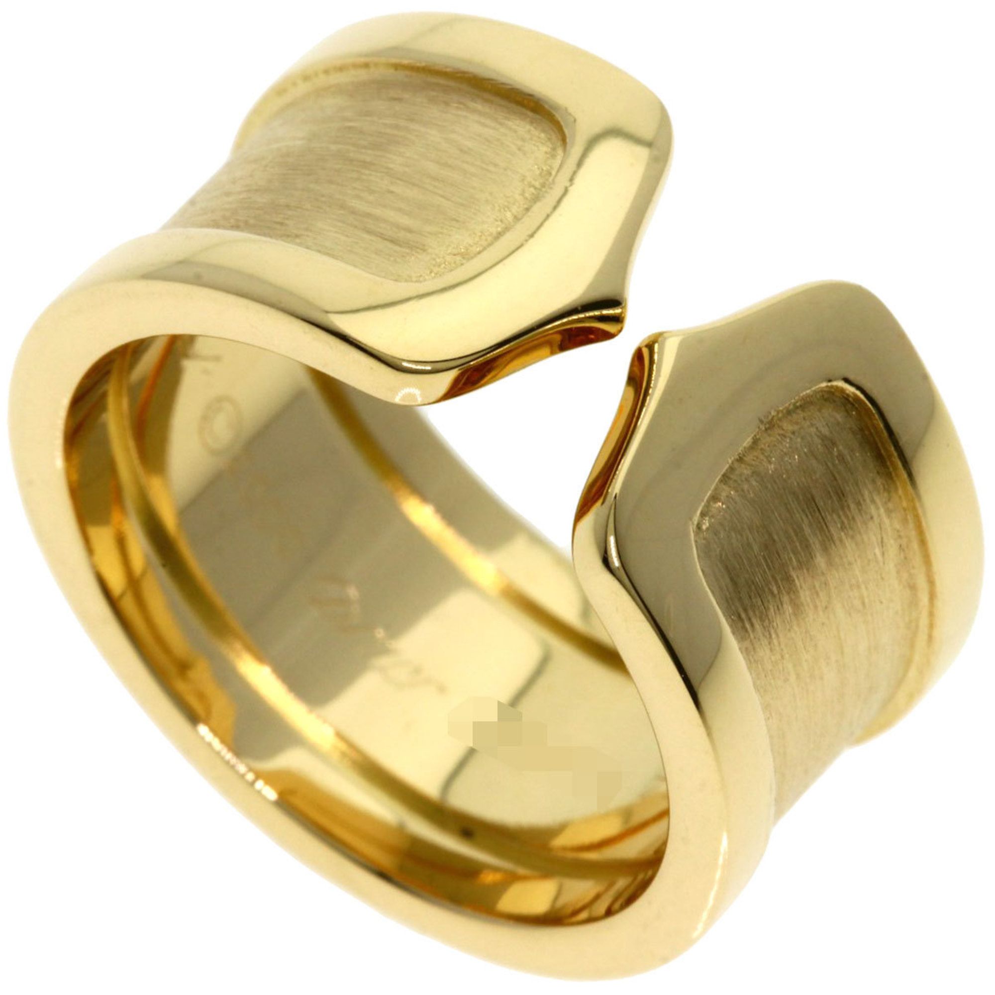 Cartier C2 Ring #51 18K Yellow Gold Women's