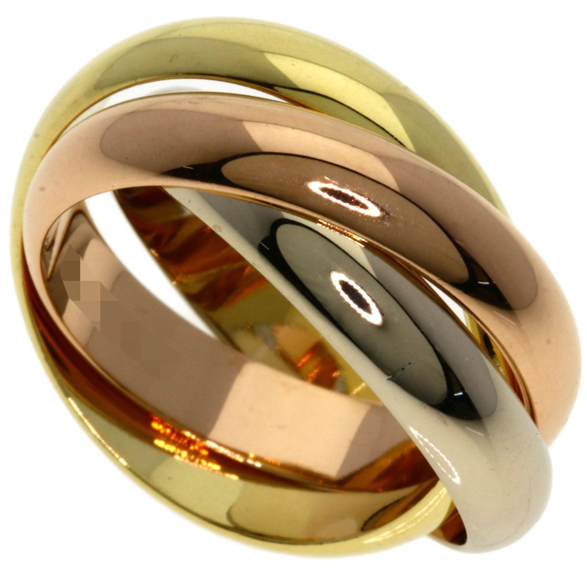 Cartier Trinity #49 Ring, K18 Yellow Gold, K18WG, K18PG, Women's, CARTIER