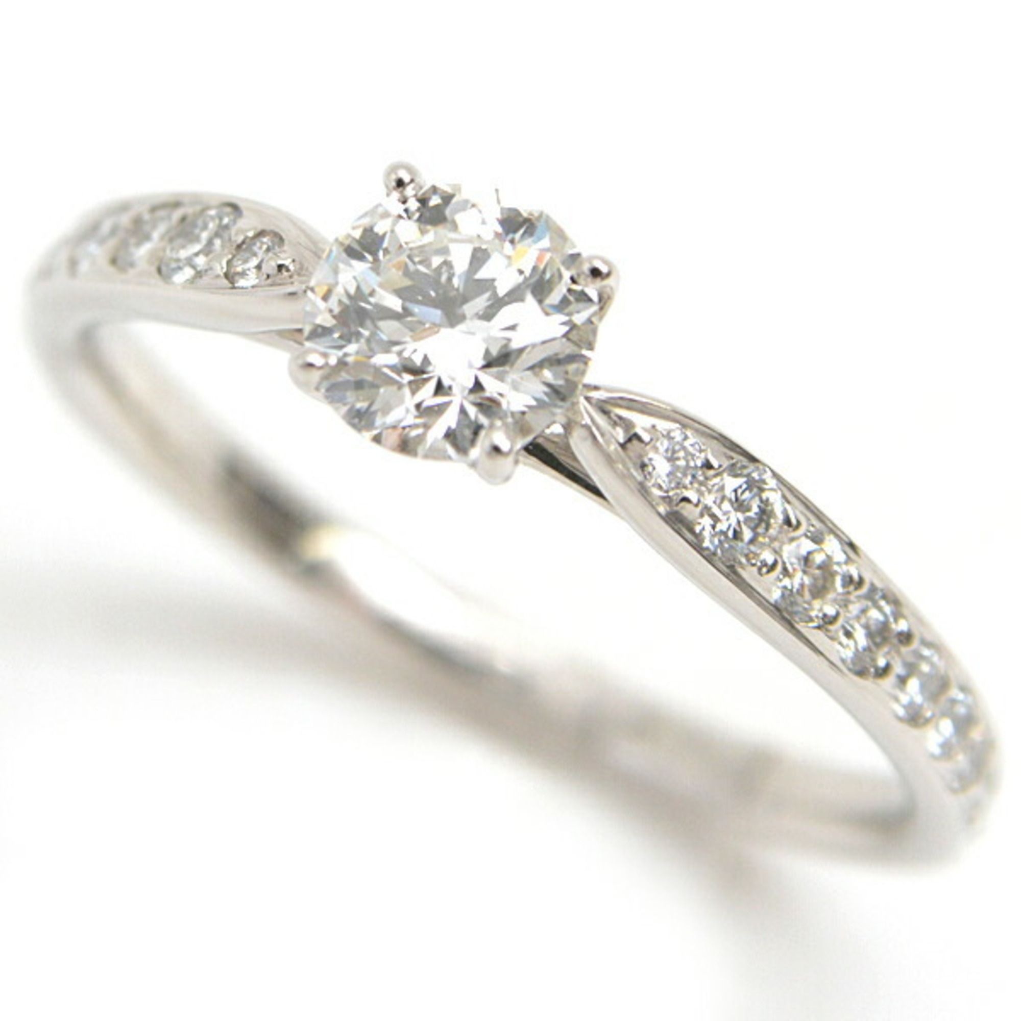 Tiffany Harmony Diamond Ring for Women, D0.41ct, G-VS1-EX, Platinum, PT950